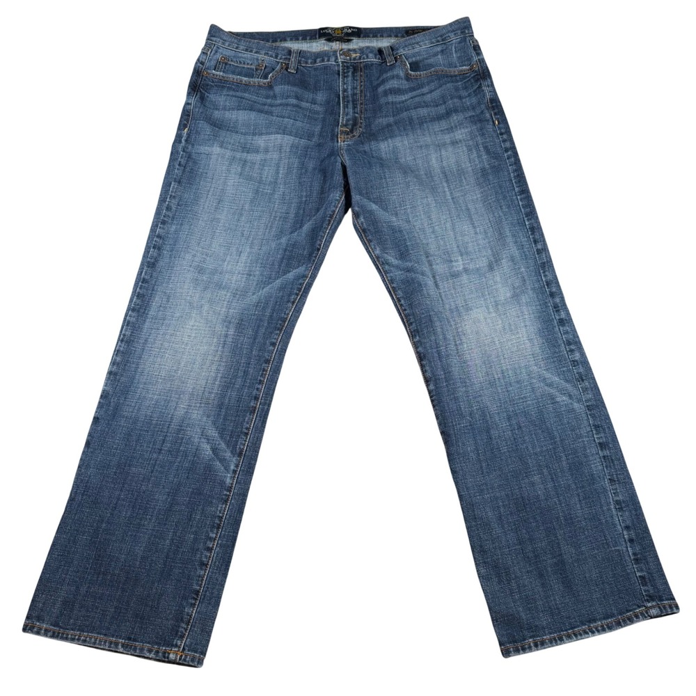 Lucky Brand 361 Vintage Straight Jeans Men 36x30 (FITS 37x29) Blue Wash Stretch